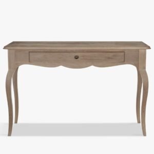 Modern Boston Solid Wood Hall Table Faded Brown With 1 Drawer